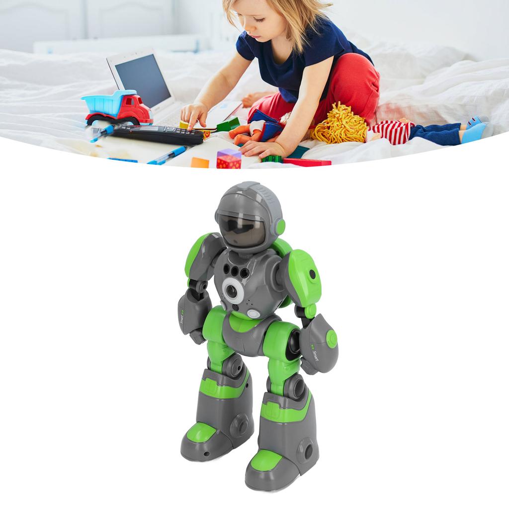 Children Remote Controlled Robot Toy with Voice Changing Modes Colorful Light Intelligent Programmable Robot