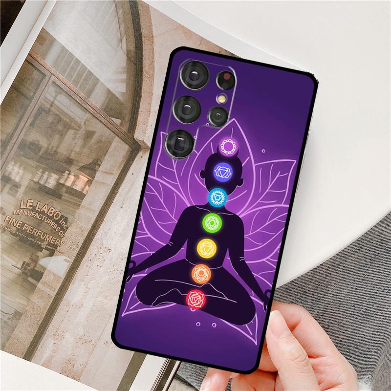 Чехол для телефона Samsung Galaxy S25 Ultra S9 S10 S20 FE S21 S22 S23 Plus S24 Ultra Mandala Chakra Insist Yoga Полное покрытие