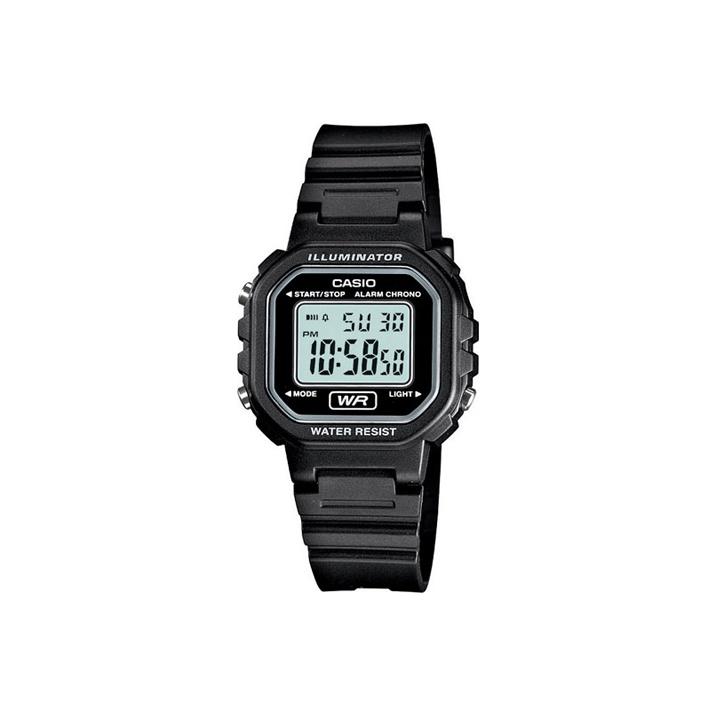 Casio Женские цифровые часы серии BLACK LA-20WH-1A LA-20WH-1A