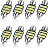 2 шт./1 шт. 36smd Автомобильная светодиодная лампа 31/36/39/41 мм Canbus Obvious Indoor Ball Reading Bulb 3014 Patch