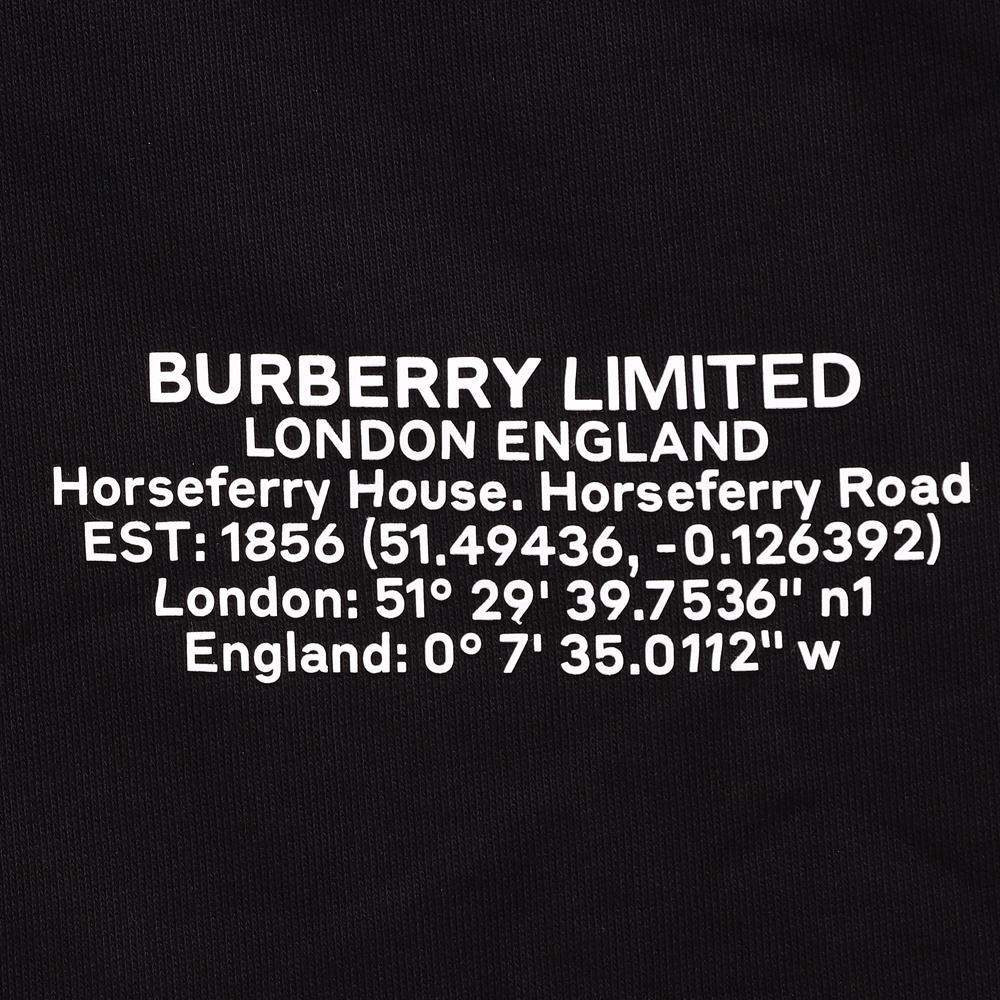 Burberry Худи на завязках с принтом локации 80427531