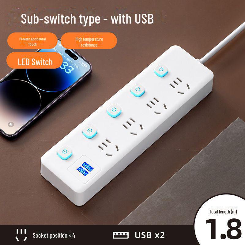 Xiaomi Smart Power Strip с USB, многофункциональный удлинитель, розетка для домашнего офиса