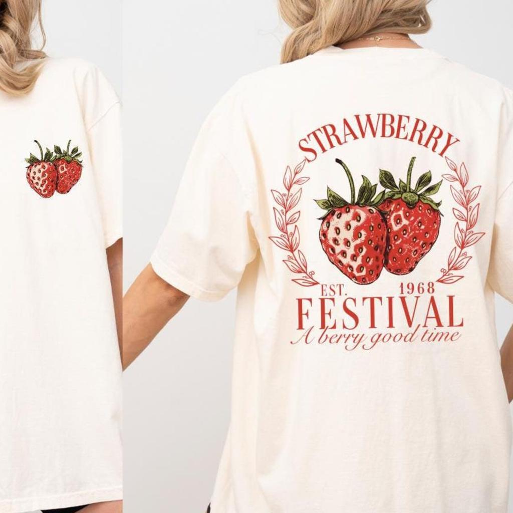 Strawberry Festival 1968 Comfort Colors Shirt, A Berry Good Time T-Shirt, Strawberry Lovers Tee, Retro Strawberry Tee, Summer Strawberry Tee