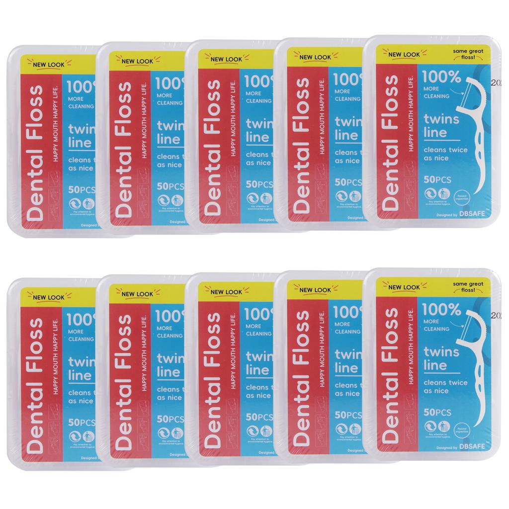 1/5/10 Box Portable Disposable Dental Floss Plastic Toothpick High-tension Dental Floss Stick Dental Floss Box Oral Care DBsafe