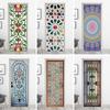 3D Geometric Door Sticker Self-adhseive Vinyl Full Door Wrap Cover Stickers Modern Abstract Geometry Wall Art Mural Decorations