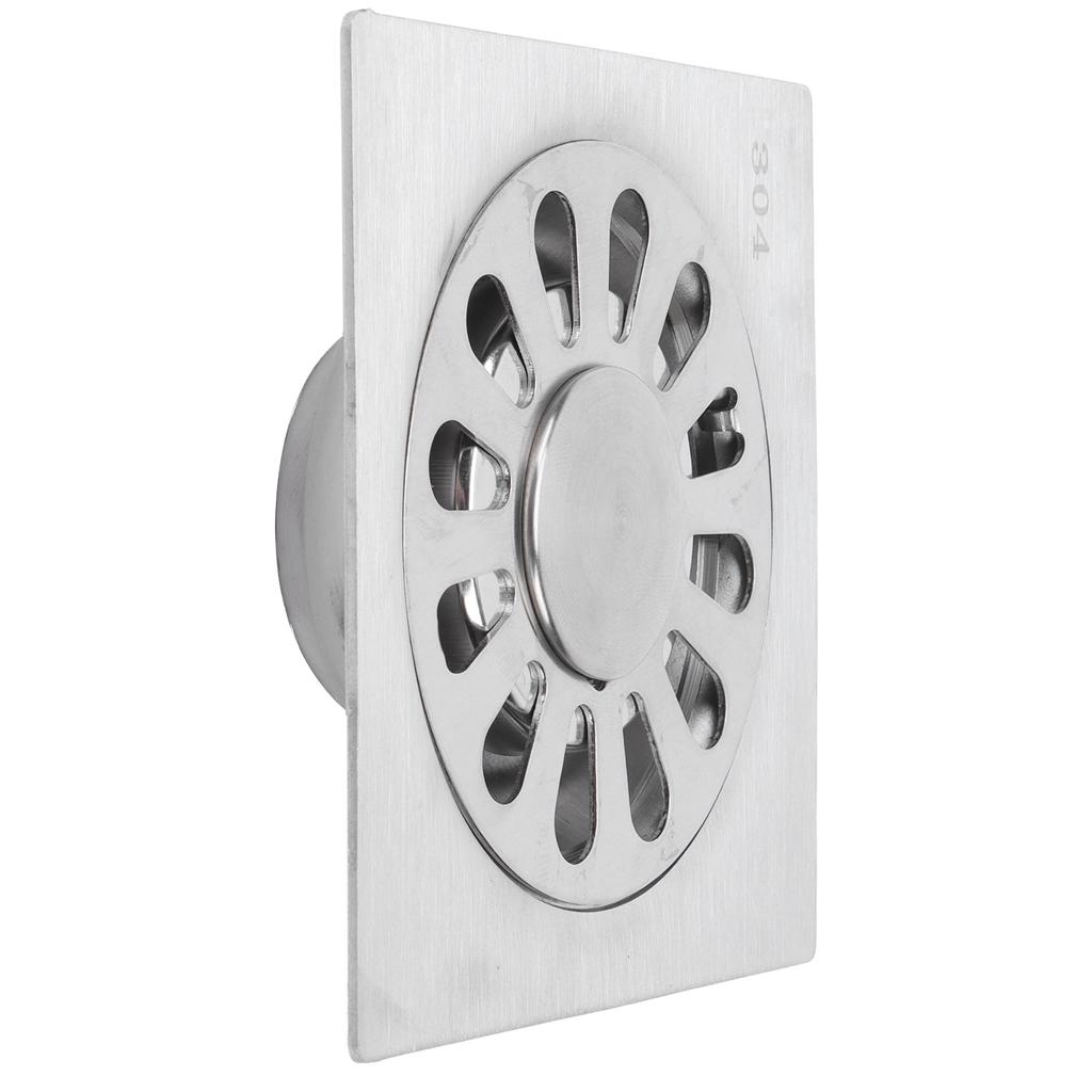 Квадратный напольный слив 304 Нержавеющая сталь Слив для душа Для ванной комнаты Кухни 10x10см