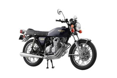 Aoshima Bunka Kyozai Skynet Готовый мотоцикл Honda CB400FOUR Лазурно-синий лак ООО. 1/12