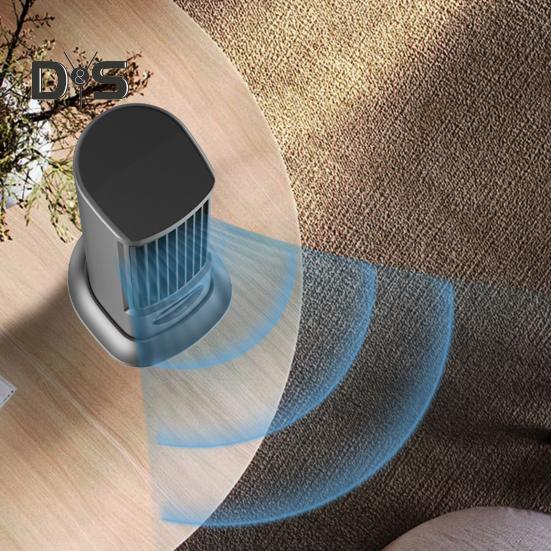 Настольный кондиционер, охлаждающий вентилятор, 3 скорости, USB-зарядка, регулируемый, портативный, безлопастной, горизонтальный, вертикальный, для домашнего офиса, башенный вентилятор