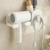 Adhesive Bathroom Hair Dryer Holder Vanities Storage Station For Styling Tools Makeup Accessories Easy Installation