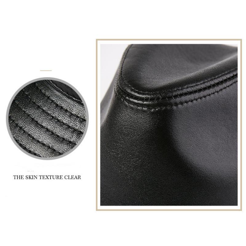 Мужская шляпа из овчины EFei с верхним слоем, осенне-зимняя винтажная шляпа из овчины для джентльмена, джазовая шляпа