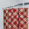 GAEGold Red Striped Bathroom Shower Curtain for Home Decor