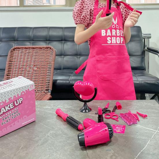 15 шт./компл., детский набор игрушек для волос, забавный дизайн с сумочкой, игровой домик, игрушки для маленьких девочек