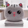Cute Plush Pillow Quilt Hand Warmer Dual-Use Cushion Folding Blanket Car Office Sofa Cushion Quilt  Couch Pillow Good
