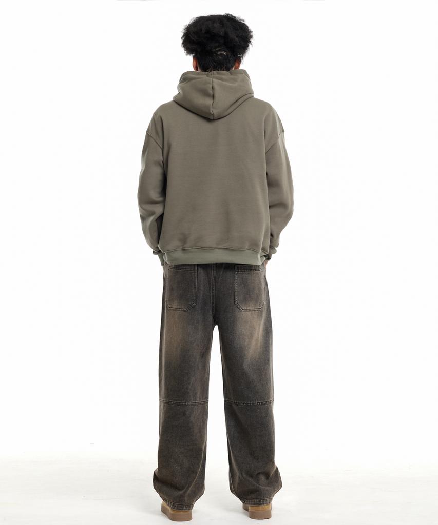 CREAM SODA LAB Distressed Wash Cut-Out Denim Pants Black