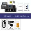 4K+2.5K Dash Cam Dual Lens 2160*3840P Recording Car Camera Built-In WiFi GPS DVR Dashcam Night Vision Video Recorder 24H Parking