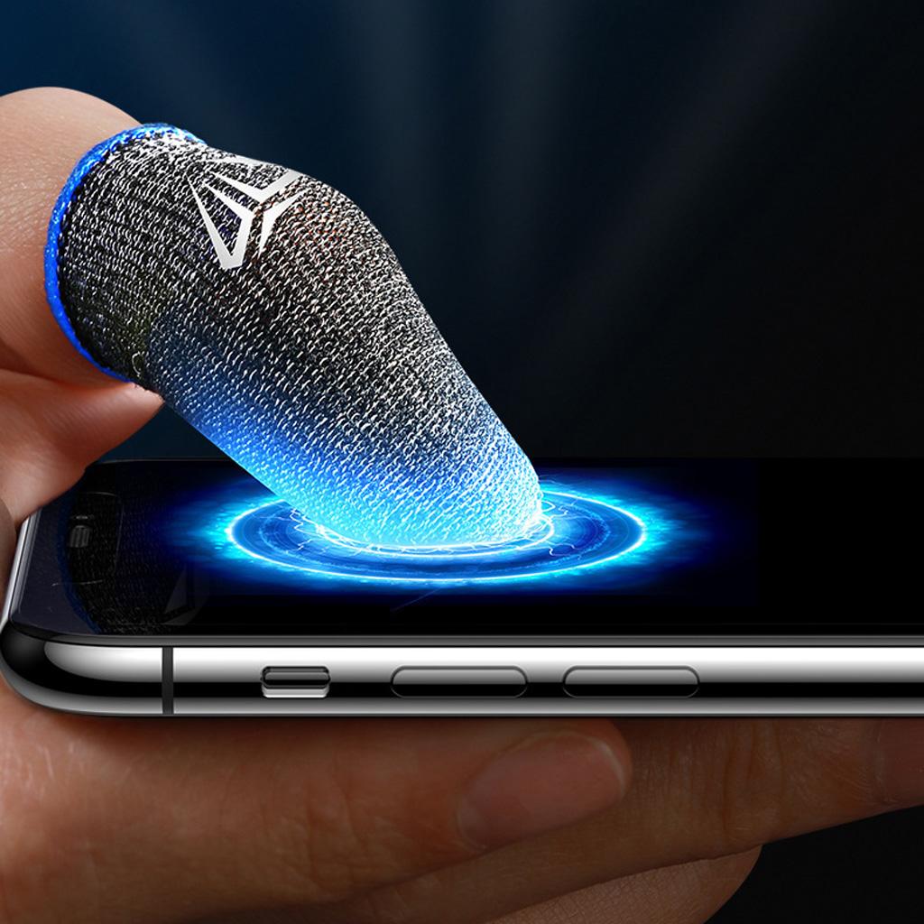 1 пара игровых напальчников, дышащие кончики пальцев для мобильных игр PUBG, чехол для детской кроватки с сенсорным экраном