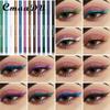 CmaaDu 12 цветов, подводка для глаз с тенями для век шелкопряда, от которой нелегко упасть в обморок в течение длительного времени