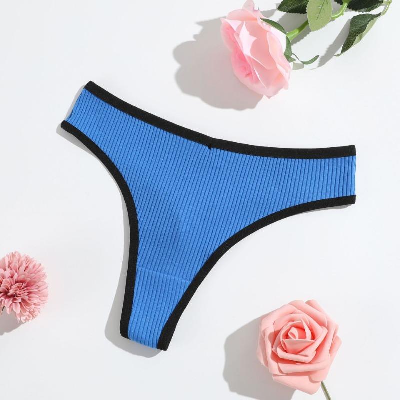 Цельнохлопковые стринги, простые женские трусики-стринги, сексуальное женское нижнее белье, однотонные базовые таньги для женщин и девочек