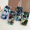 Phone Case For Samsung Galaxy Z Flip 3 4 5 Fold Hard PC Shell For Galaxy Z Flip 3 5 Clear Cover Genshin Impact Ayato Wanderer