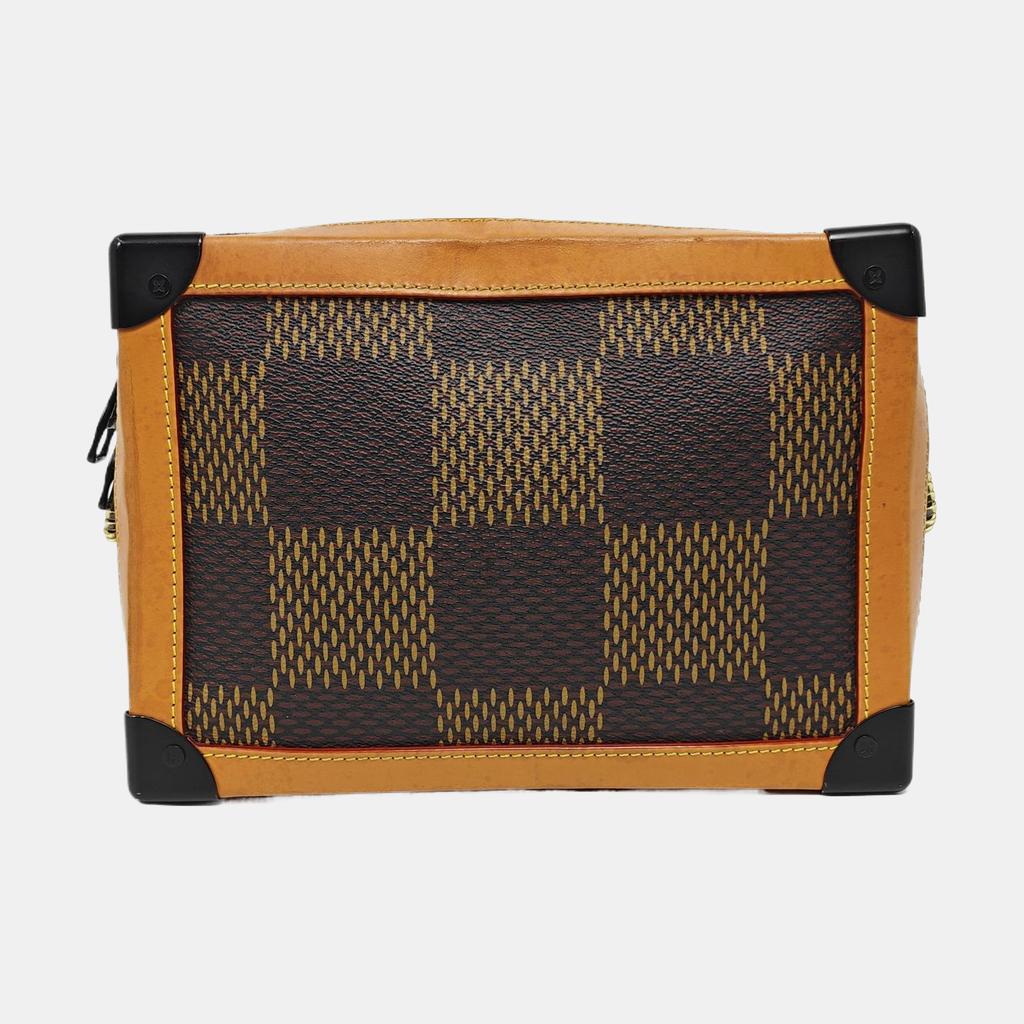 [Pre-Owned] X Nigo Collaboration Soft Trunk Chain Versatile Cool Zipper Coated Canvas Crossbody Bag - Fair #10UD4PC