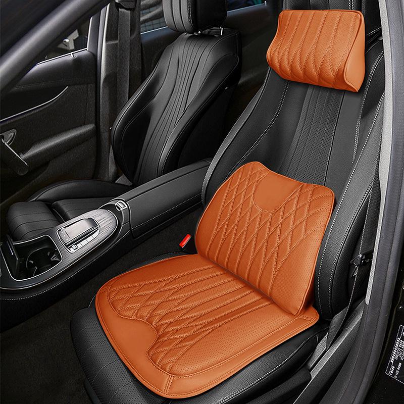 All-Season Nappa Leather Car Seat Cushions & Lumbar Supports for Buick Models: Verano, Encore, Regal, GL8, Velite 6, LaCrosse, and E5.