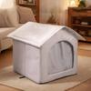 1Pc Cat Warm Closed Pet Nest Convenient Large Space Summer/Winnter Aluminum Film Dog Pet Air-conditioned House Oxford Cloth