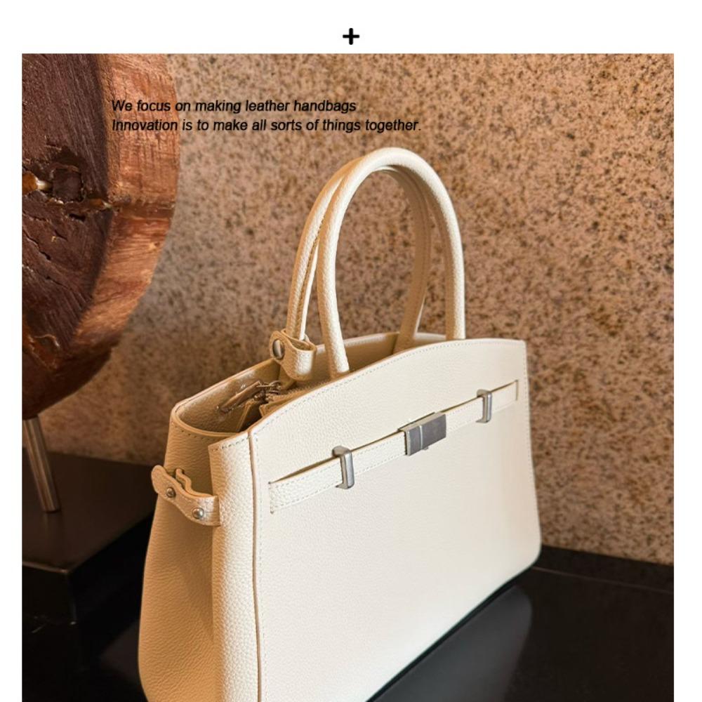 Нишевый дизайн матовая кожа большая вместимость сумка для покупок зимняя новая кожаная сумка-тоут повседневная универсальная сумка-тоут