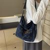 New Washed Denim Bag Women's Bag Travel Trend Large-capacity Shoulder Bag Lazy Wind Student Commuter Crossbody Bag