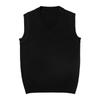 LOLANTA Вязаный Школьный Идеально для Униформы и Однотонный Размер 160 Детский Жилет, V-образный вырез, Унисекс, Концерты, Черный,
