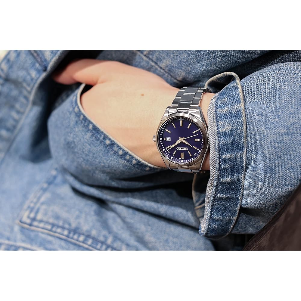 Мужские часы Seiko Selection SBTM321 с солнечной батареей и радиоконтролем, синий циферблат, календарь даты, водозащита 10 ATM, нержавеющая сталь