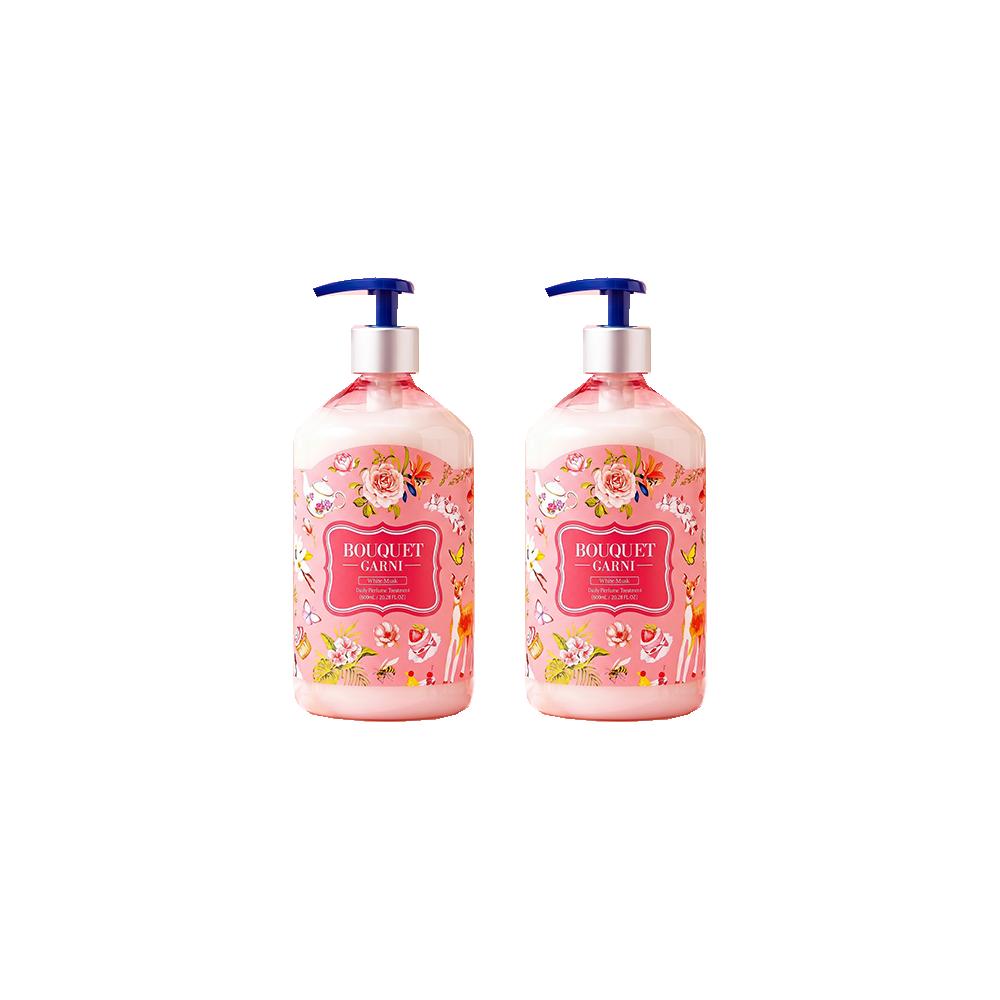 [DAISO] Букет Гарни Ежедневный парфюмированный кондиционер 600 мл - Белый мускус / Цветочный магазин