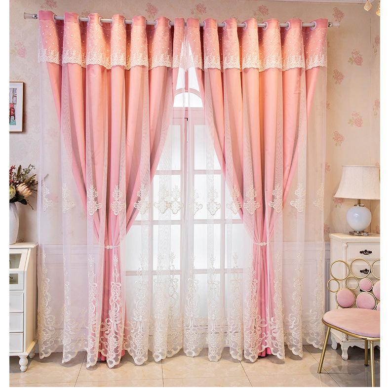 Вышитая цветочная затемняющая штора с люверсами сверху – устойчива к УФ-излучению, пригодна для машинной стирки, вышивка создана для спальни, гостиной и офисных помещений