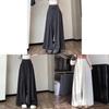Summer Fashion Wideleg Suit Skirt Pants For Women With Solid Color And Fine Flash Design