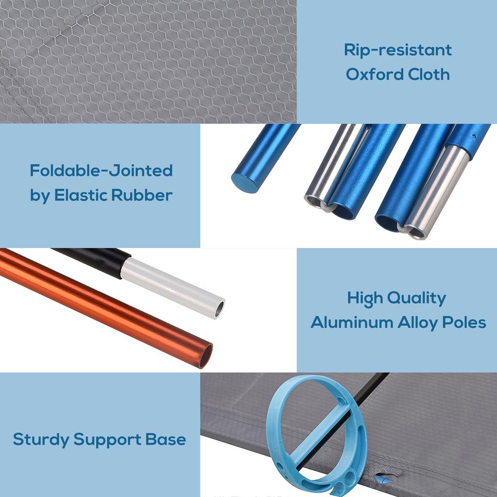 TOMSHOO Уличная переносная кемпинговая кровать из алюминиевого сплава, сверхлегкая палатка-кровать для походов