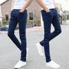 Men Jeans Summer Slim Fit Zipper Jeans Casual Thin Denim Pencil Pants High Waist Skinny Jeans for Office School Travel