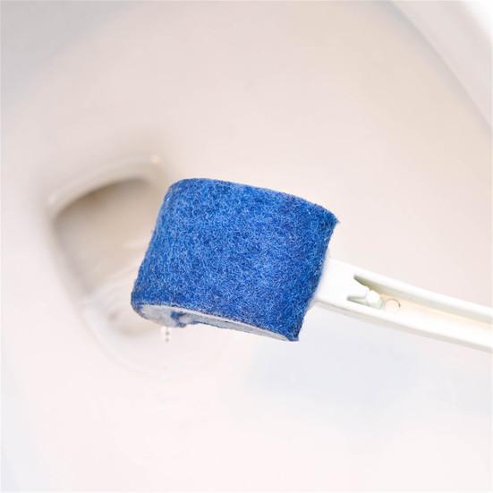 Household Bathroom Long Handle Handheld Toilet Deep Cleaning Brush Scrubber Tool
