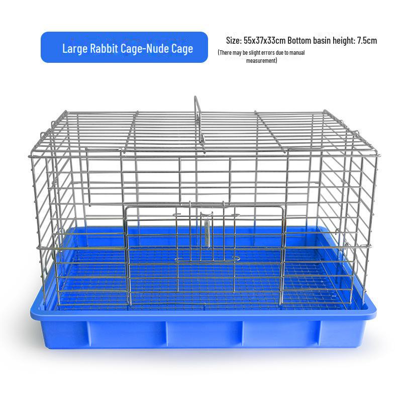 Большая крытая клетка для кроликов и морских свинок с автоматической очисткой отходов