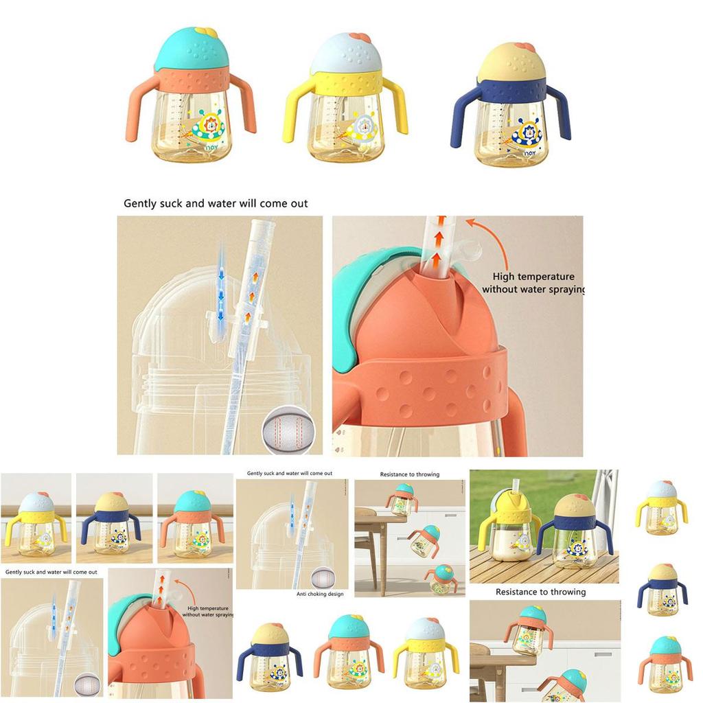 PP Антиколиковая детская бутылочка для кормления 300 мл Широкое горлышко Бутылочка для обучения питью молоко