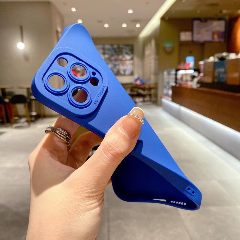 Luxury Silicone Shockproof Soft Phone Case For iPhone 17 Air 17 Pro Max 16 15 14 13 Solid Color Cover