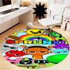 Sprunki Printed Round Rug Carpet Chair Rug Area Rug Entryway Doormats,for Office Chair Living Room Bedroom Kitchen Room.