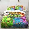 3D Print My Game Singing Monsters Bedding Sets Comforter Quilt Bed Cover Duvet Cover Pillow Case Sets Kids Adult Size