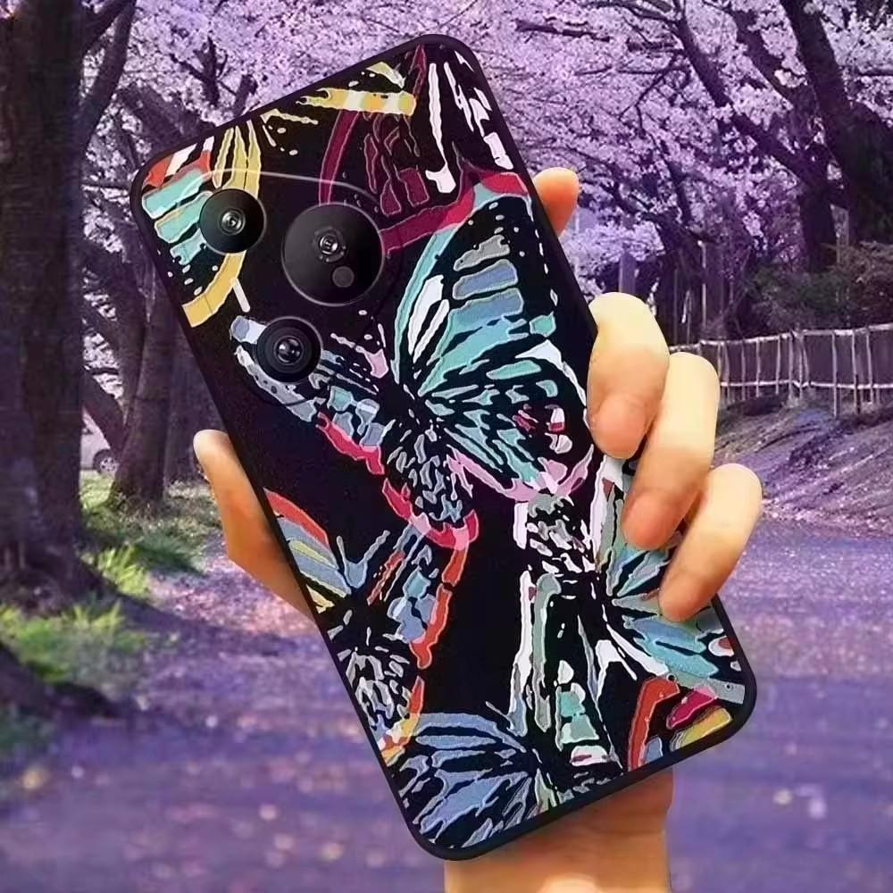 Чехол для Sony Xperia XZ2 / XZ2 Compact / XZ2 Premium, силиконовый чехол с 3D-рельефом цветов для Sony Xperia XZ2 Premium, мягкий