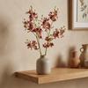 Small Butterfly Orchid Simulation Mini Orchid Real Touch Fake Flower Branch  Outdoor Garden Decor