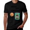 Bean Club Tshirt Simple Solid Color Crew Neck Tee