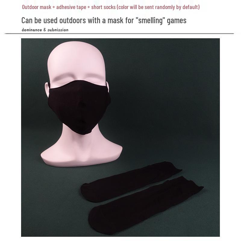 Сет: Скрытые зажимы для сосков и SM-ошейник: Унисекс Игрушки для Активного Отдыха с Маской для Пениса и Анальной Пробкой