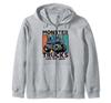 Monster Trucks Are My Jam Vintage 70s Monster Driving Truck Zip Hoodie
