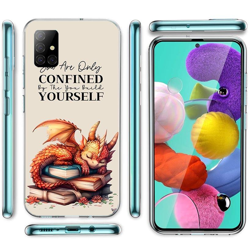 F-Fourth W-Wing Dragon Phone Case For Samsung Galaxy A12 A52S A42 A32 A22 A51 A50 Note 20 Ultra 10 S10 Plus A71 A70 A31 A30 A10S