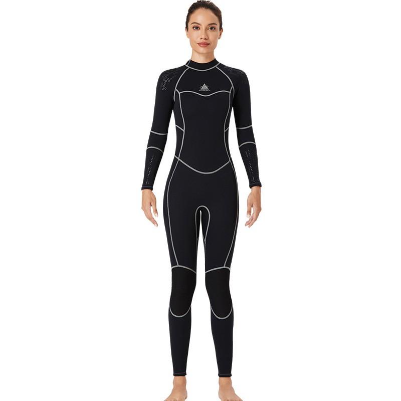Гидрокостюм Fullsuit 1,5 мм Мужской Женский Теплый Термальный Дайвинг-костюм Снорклинг Серфинг Парусный Спорт Водные виды спорта