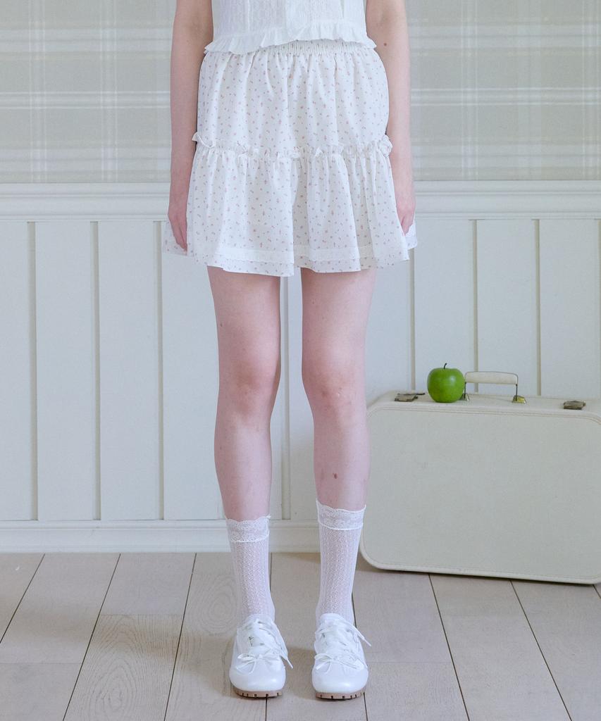 Pink Pineapple Serene Posy Mini Skirt_Pink