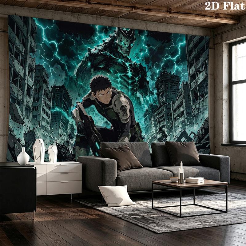 kaiju no 8 Wall Tapestry Aesthetic Wall Hanging Printed Fabric Blanket Decorative Tapestries for Bedroom Living Room Home Decor